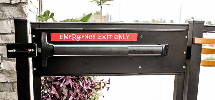 emergency push bar installation in Moorpark