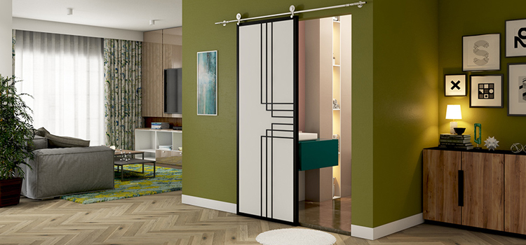 sliding bathroom door installation in Moorpark